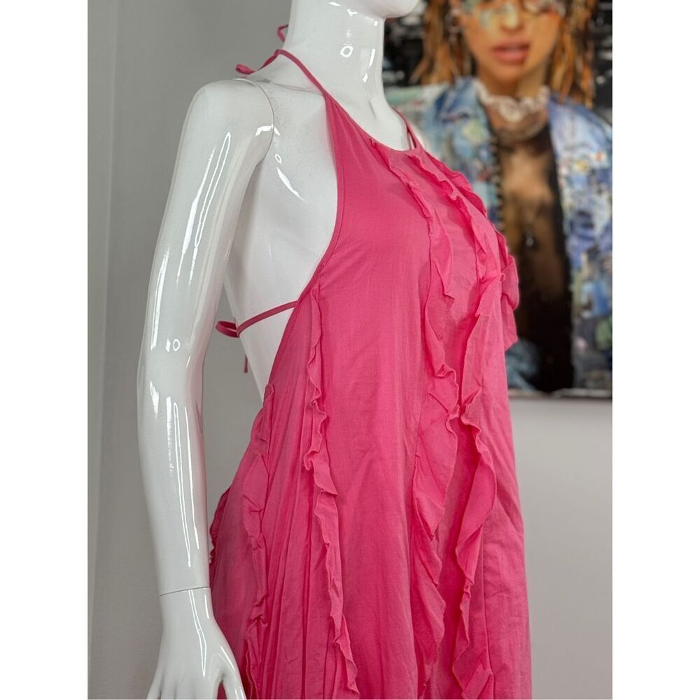 Staud Marika Ruffled Halter Gown Size M - Picture 8 of 15